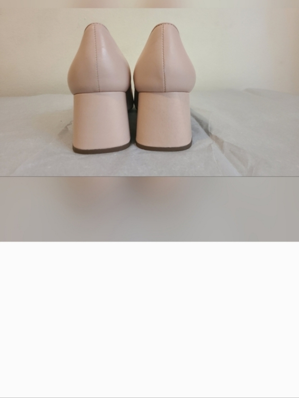 J. Crew Nude Blush Leather Block Heel Pumps - Picture 9 of 15